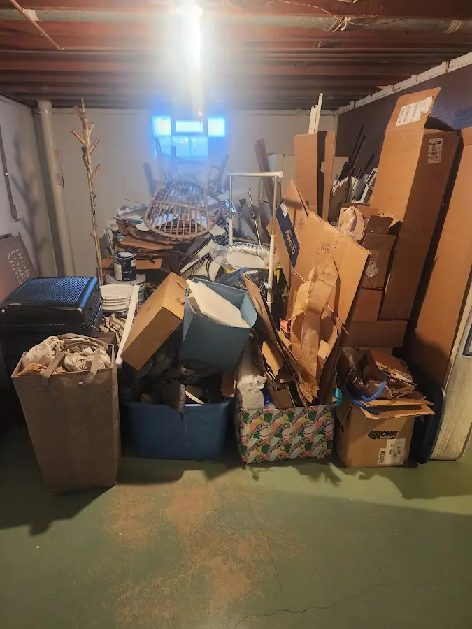 Roll-off dumpster container at job site for 20 Yard Dumpster Rental in Port LaBelle